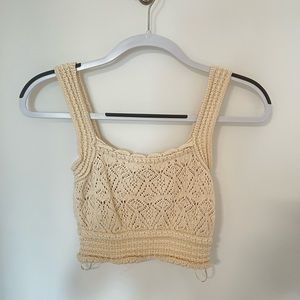 Zara crochet crop top